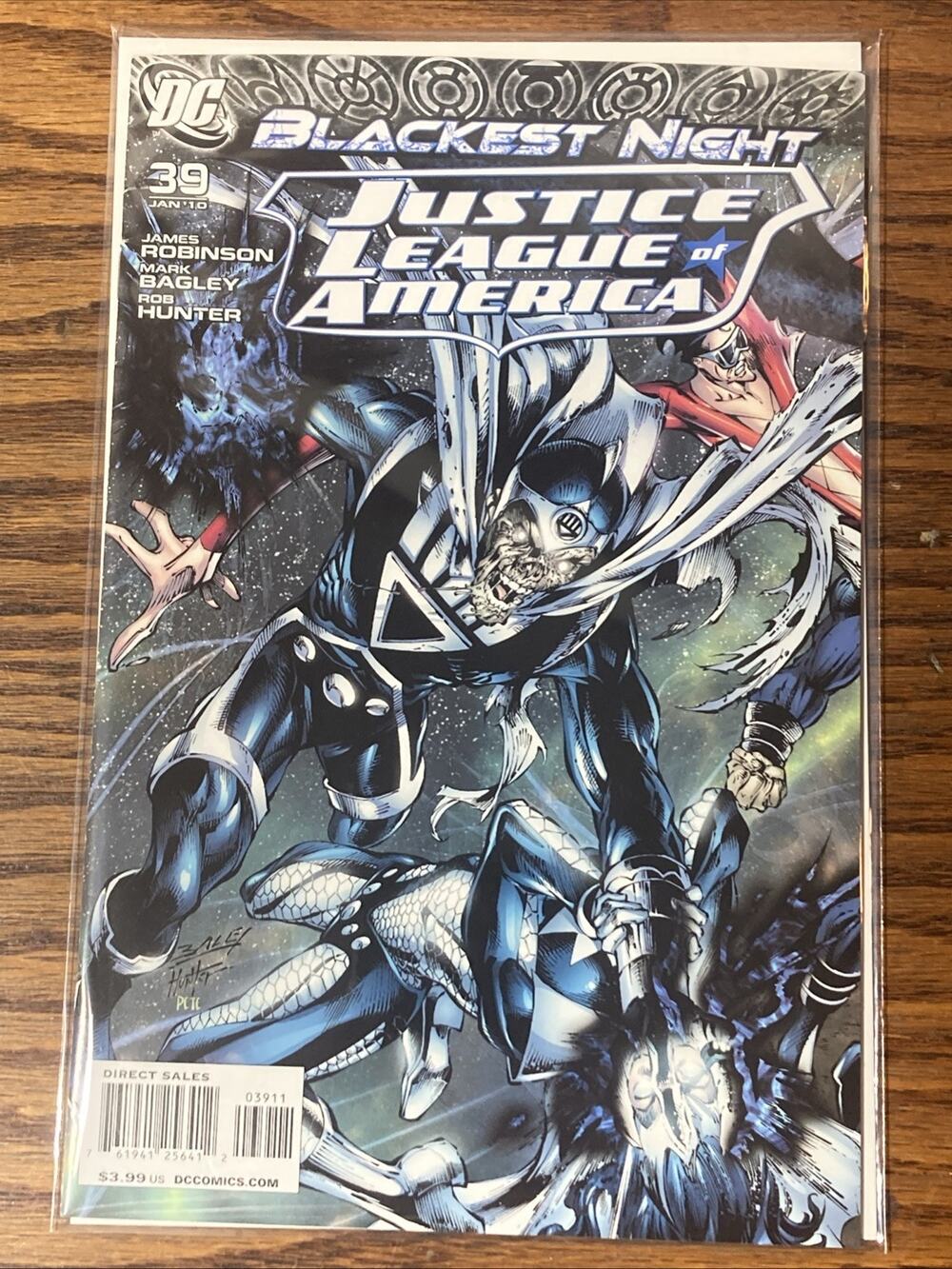 Justice League of America #39 James Robinson Blackest Night 2010 DC Comic